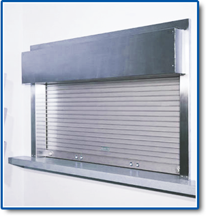 This is a sample of the types of coiling door that we install.